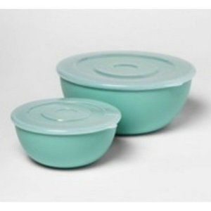Room Essentials 2pc Mixing Bowl Set with Lids,